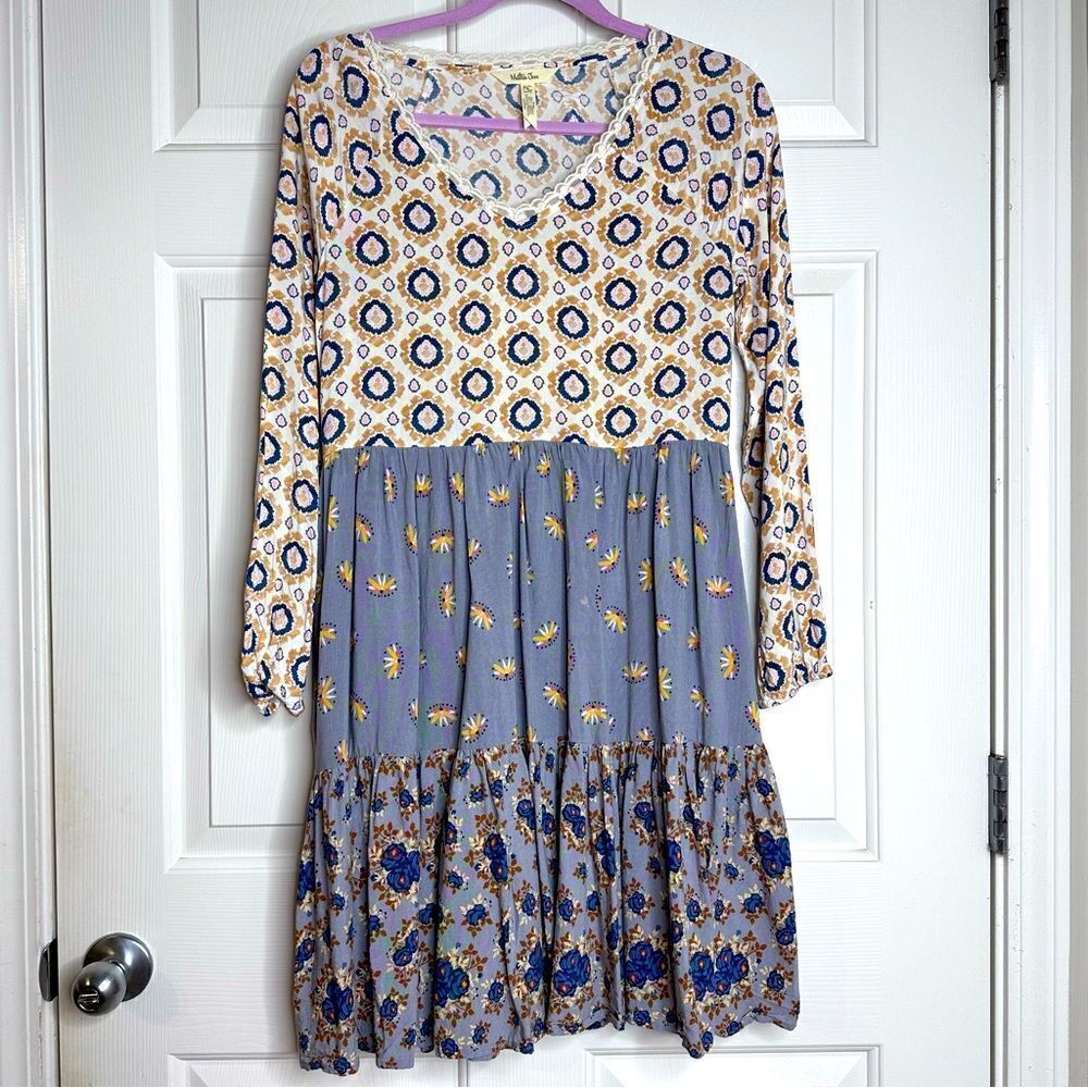 Matilda Jane lightweight cotton dress tiered size small